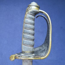 British 1845 Pattern Infantry Officers Sword, c1850 by Linney, with Unusual Steel Scabbard 4